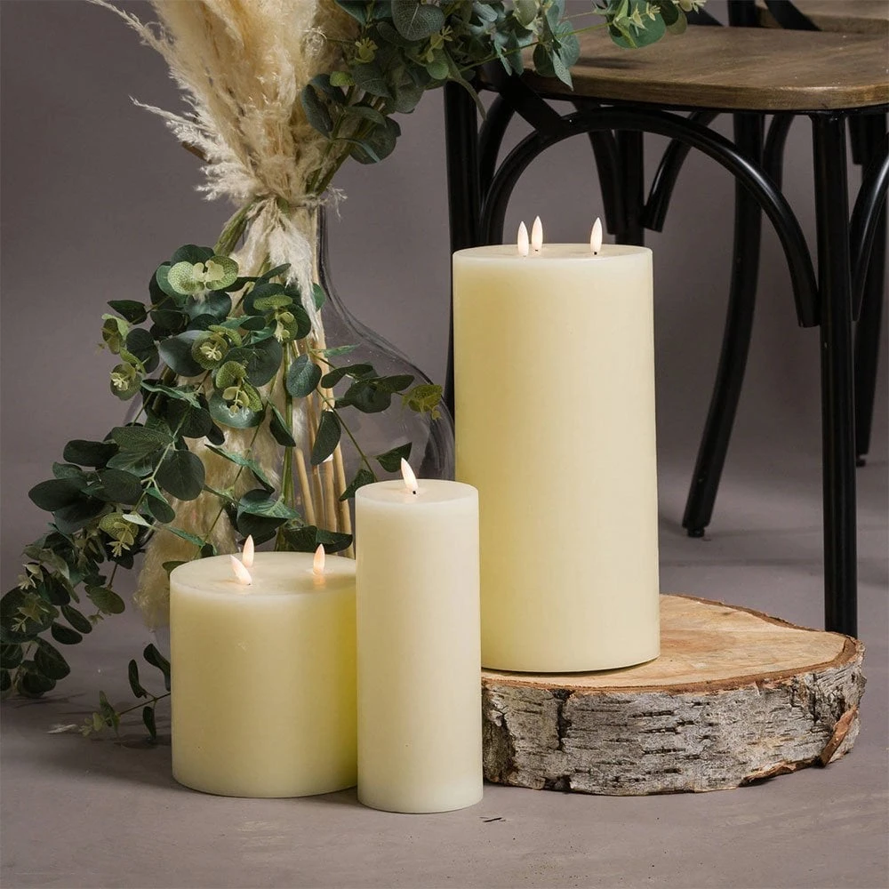 HI Luxe Collection Natural Glow 6 X 12 Led Ivory Candle 5 HI Luxe Collection Natural Glow 6 X 12 Led Ivory Candle - Image 3