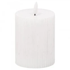 HI Luxe Ribbed LED Candle - 3x4"