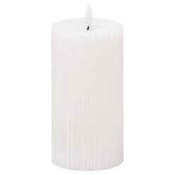 HI Luxe Ribbed LED Candle - 3x6"