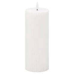 HI Luxe Ribbed LED Candle - 3x8"