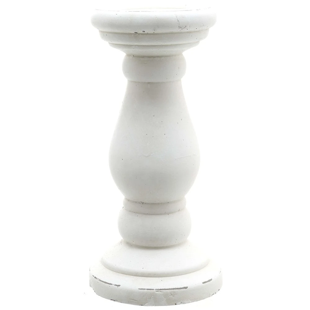Matt White Ceramic Candle Holder 3 Matt White Ceramic Candle Holder