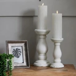 Matt White Ceramic Candle Holder 7 Matt White Ceramic Candle Holder -Home Decor Store matt white ceramic candle holder p6207 113196 image