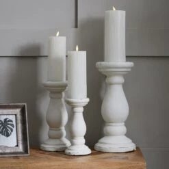 Matt White Ceramic Candle Holder 8 Matt White Ceramic Candle Holder -Home Decor Store matt white ceramic candle holder p6207 113197 image