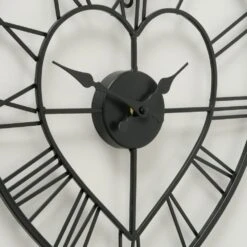 Metal Heart Shape Wall Clock -Home Decor Store metal heart shape wall clock p7696 124008 image