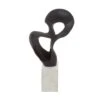 Mirano Black Knot Sculpture On White Marble Base -Home Decor Store mirano black knot sculpture on white marble base p7497 123775 image
