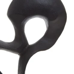 Mirano Black Knot Sculpture On White Marble Base -Home Decor Store mirano black knot sculpture on white marble base p7497 123777 image