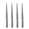 Pack Of 4 Twist Candles - Grey -Home Decor Store pack of 4 twist candles grey p3338 82824 image