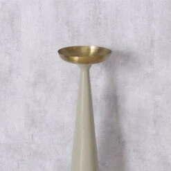 Pillar Candle Holder With Gold Top - Large -Home Decor Store pillar candle holder with gold top large p9305 135861 image