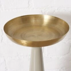 Pillar Candle Holder With Gold Top - Large -Home Decor Store pillar candle holder with gold top large p9305 135862 image