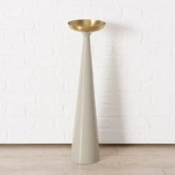 Pillar Candle Holder With Gold Top - Large -Home Decor Store pillar candle holder with gold top large p9305 135864 image