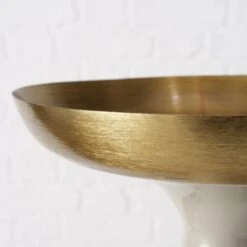 Pillar Candle Holder With Gold Top - Medium -Home Decor Store pillar candle holder with gold top medium p9304 135857 image