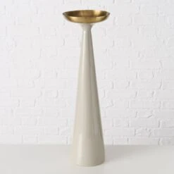 Pillar Candle Holder With Gold Top - Medium -Home Decor Store pillar candle holder with gold top medium p9304 135858 image