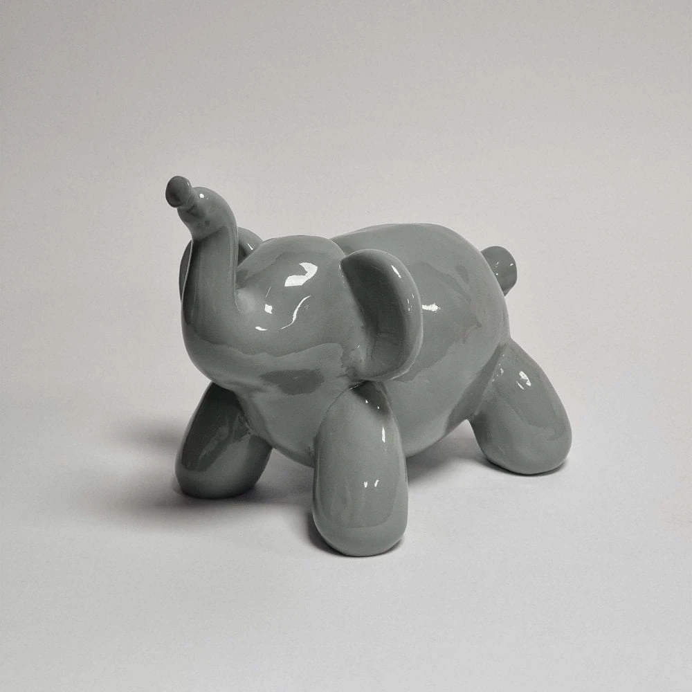 Resin Balloon Elephant Light Grey 3 Resin Balloon Elephant Light Grey