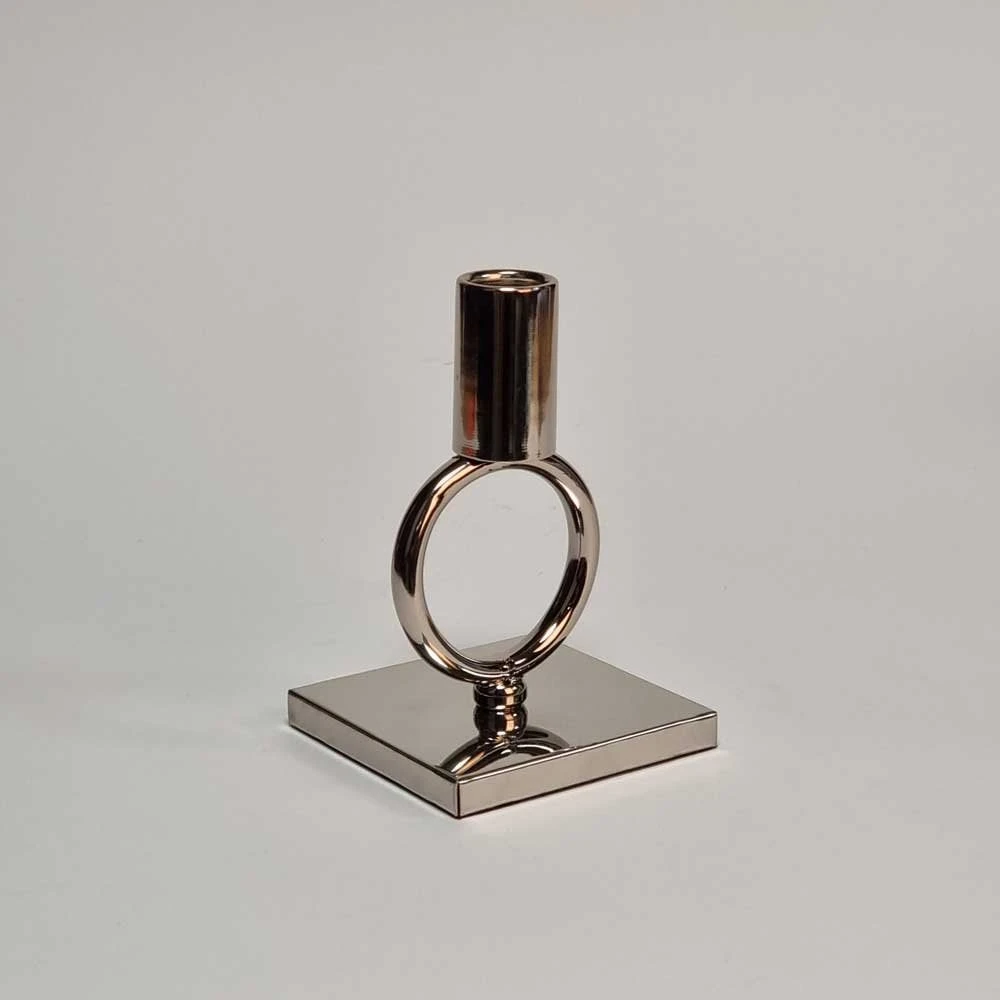 Ronda Nickel Plated Candle Stand S 3 Ronda Nickel Plated Candle Stand S