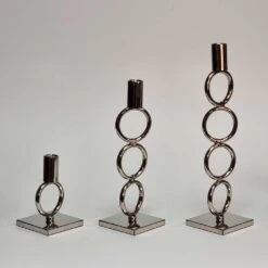 Home Decor Store -Home Decor Store ronda nickel plated candle stand s p2640 81088 image