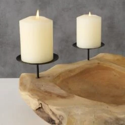Round Log 4 Candle Holder -Home Decor Store round log 4 candle holder p5139 107076 image
