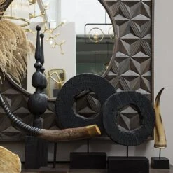 Rustic Wooden Sculpture On Stand Large -Home Decor Store rustic wooden sculpture on stand large p7463 123886 image