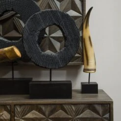 Rustic Wooden Sculpture On Stand Large -Home Decor Store rustic wooden sculpture on stand large p7463 123889 image