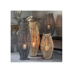 Sandal Lantern Grey Wash - Small -Home Decor Store sandal lantern grey wash small p4846 103144 image