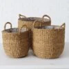 Seagrass Planter Baskets - Set Of 3 -Home Decor Store seagrass planter baskets set of 3 p8812 134197 image