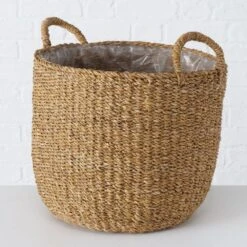 Seagrass Planter Baskets - Set Of 3 -Home Decor Store seagrass planter baskets set of 3 p8812 134204 image