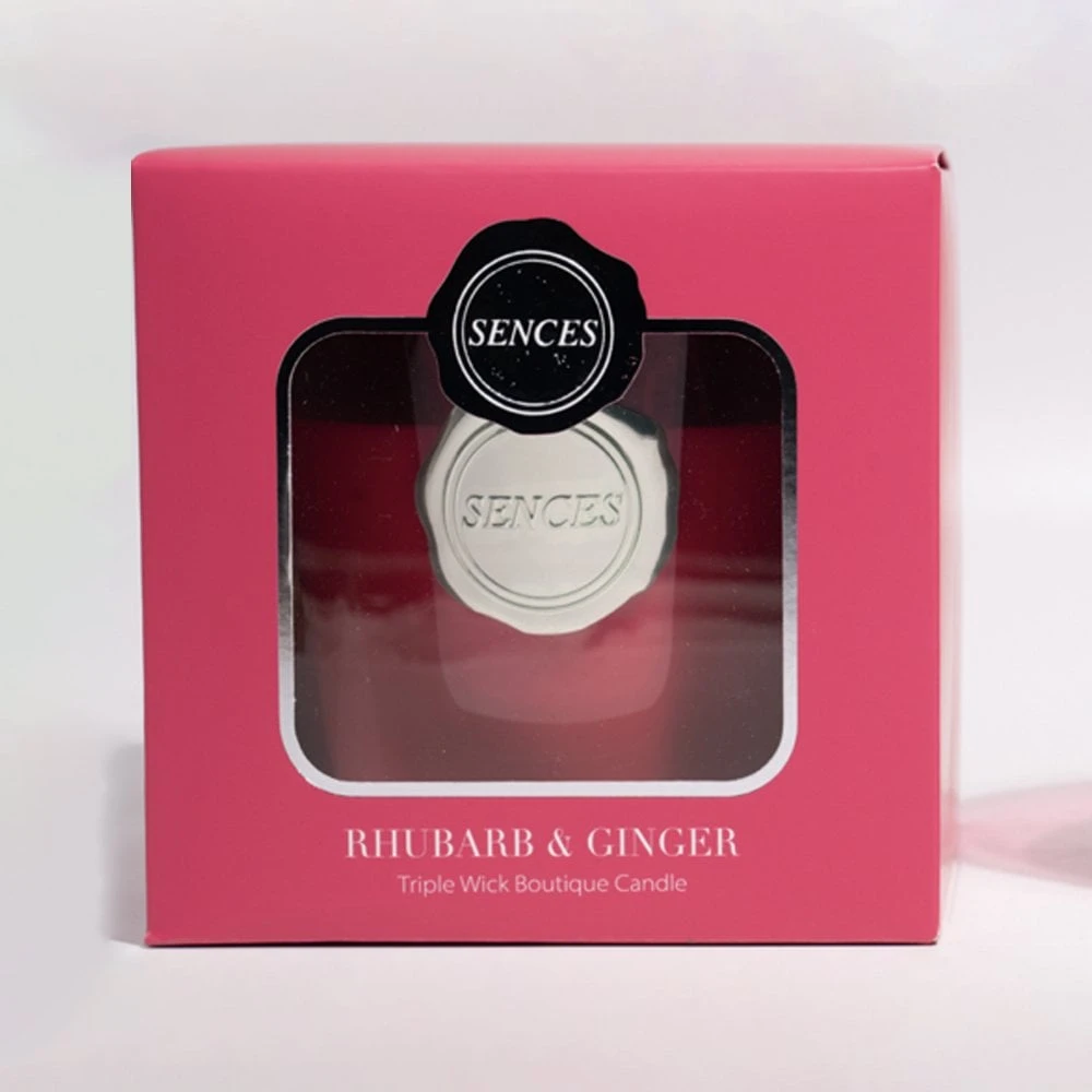 Sences Premium Luxury Candle - Rhubarb & Ginger 4 Sences Premium Luxury Candle - Rhubarb & Ginger - Image 2