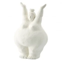 Serafina Arms Up Female Figurine - White