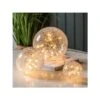 Set Of 3 Crackle Balls - Clear
