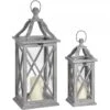 HI Set Of Two Grey Cross Section Lanterns 1 HI Set Of Two Grey Cross Section Lanterns -Home Decor Store set of two grey cross section lanterns p3560 85125 image