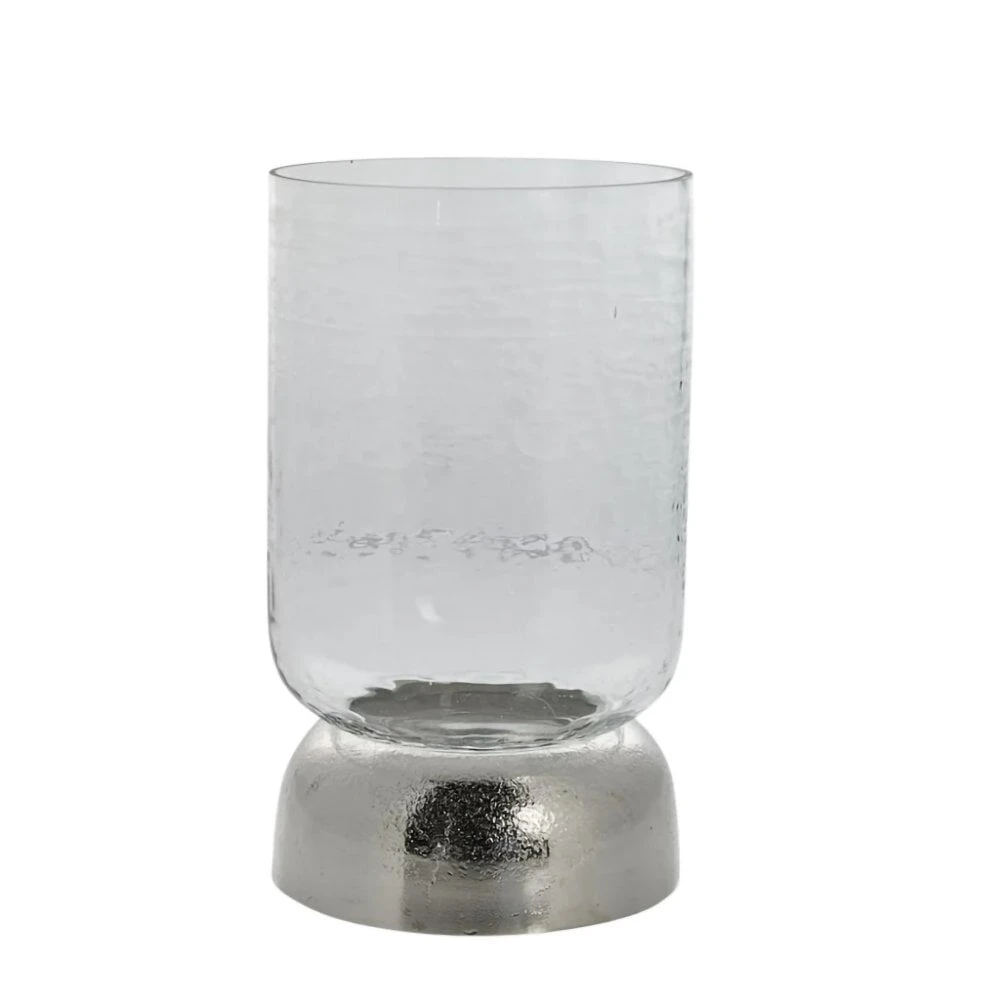 Short Silver Sandia Hurricane Lantern 3 Short Silver Sandia Hurricane Lantern