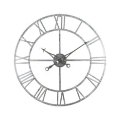 HI Silver Foil Skeleton Wall Clock