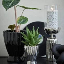 Silver Sandia Hurricane Lantern - Small 7 Silver Sandia Hurricane Lantern - Small -Home Decor Store silver sandia hurricane lantern small p9325 135913 image