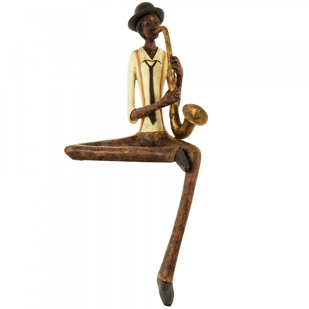HI Sitting Jazz Band Saxophonist Ornament 3 HI Sitting Jazz Band Saxophonist Ornament