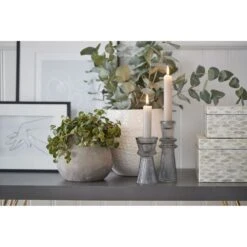 Sivia Dark Grey Candlestick 11.5cm -Home Decor Store sivia dark grey candlestick 11 5cm p2807 80405 image