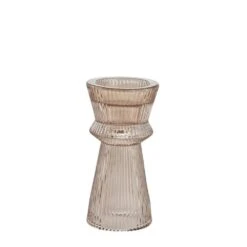 Small Sivia Candlestick Holder - Bark
