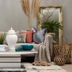 HI Small Wicker Basket Lantern -Home Decor Store small wicker basket lantern p1058 2256 image