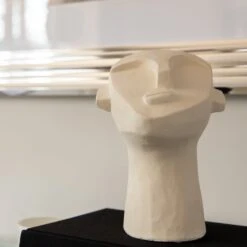 White Cement Face Decoration -Home Decor Store white cement face decoration p1642 103079 image