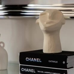 White Cement Face Decoration -Home Decor Store white cement face decoration p1642 103080 image