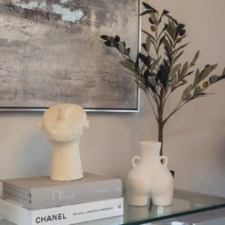 White Cement Face Decoration -Home Decor Store white cement face decoration p1642 103082 image