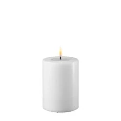 White LED Candle 7.5 X 10cm