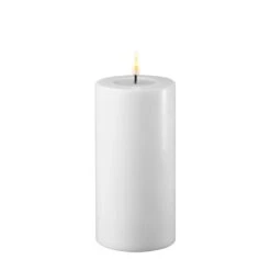 White LED Candle 7.5 X 15cm