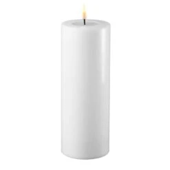 White LED Candle 7.5 X 20cm