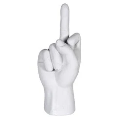 Home Decor Store -Home Decor Store white resin hand gesture ornament p6200 113094 image