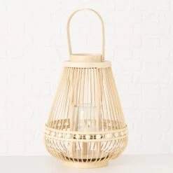Wicker Lanterns - Set Of 2 -Home Decor Store wicker lanterns set of 2 p5453 110067 image