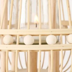 Wicker Lanterns - Set Of 2 -Home Decor Store wicker lanterns set of 2 p5453 110069 image