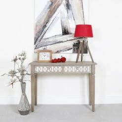 Wood & Nickel Rectangle Table Clock -Home Decor Store wood nickel rectangle table clock p5494 110086 image